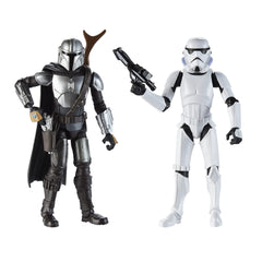 Star Wars Galaxy of Adventures Mandalorian and Stormtrooper two-pack ready for imaginative play.