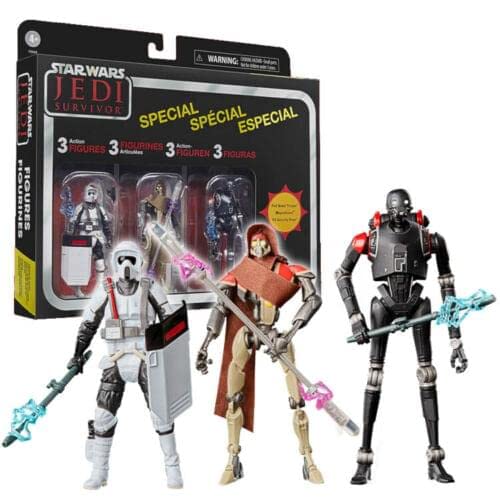 STAR WARS Jedi Survivor MagnaGuard figure with poseable joints for action scenes.