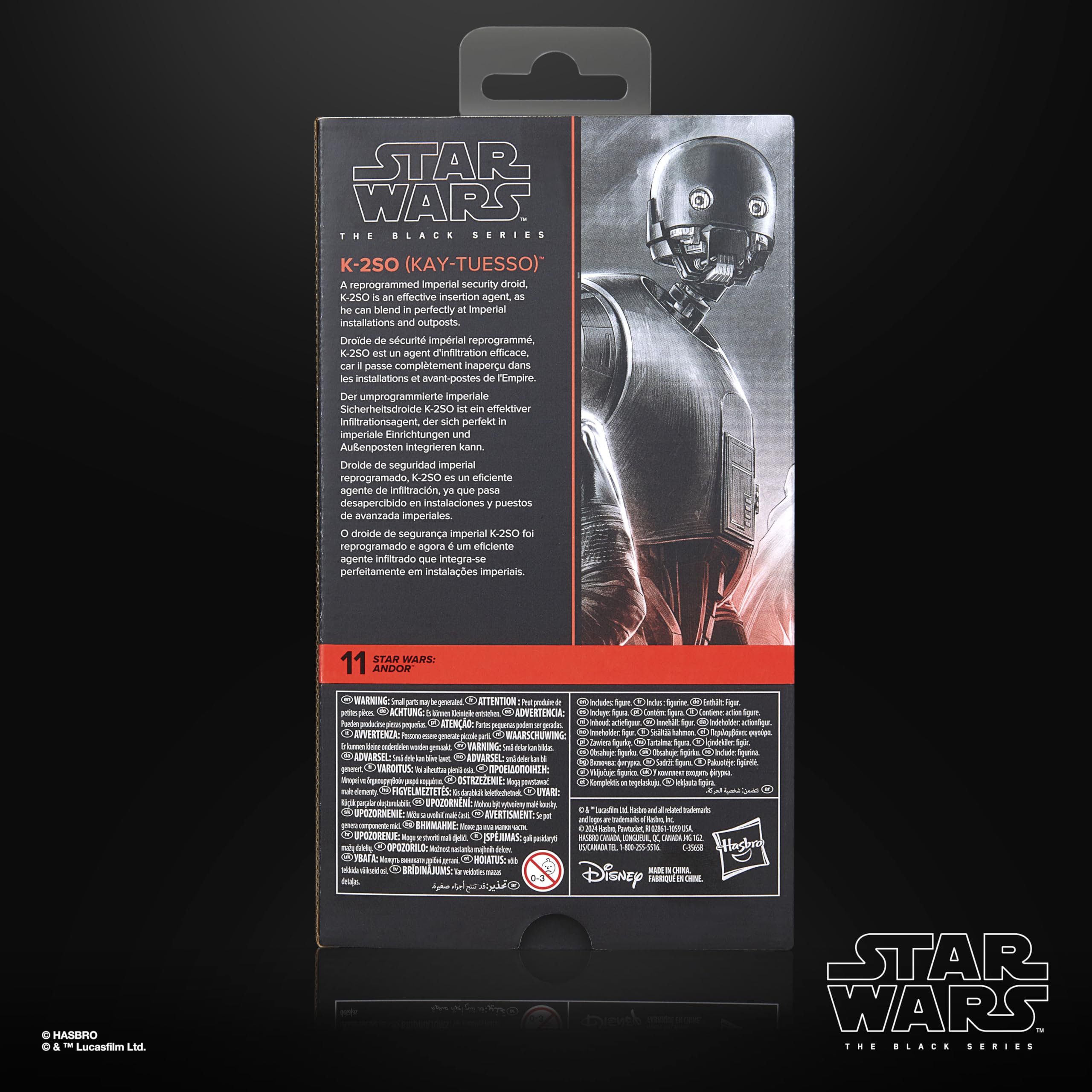 STAR WARS K-2SO figure complements Galaxy of Adventures and Vintage Collection lines for mixed displays.