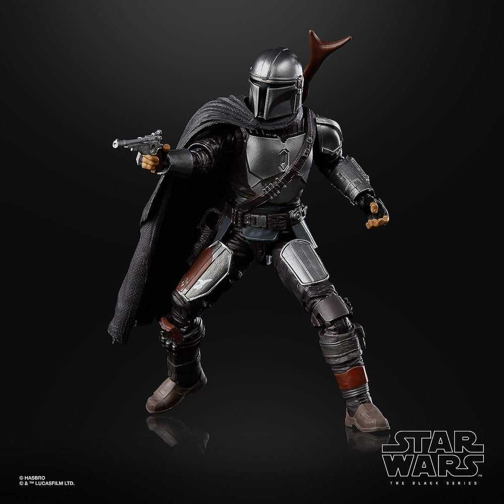 Three accessories included with STAR WARS The Mandalorian Black Series figure for posing options.