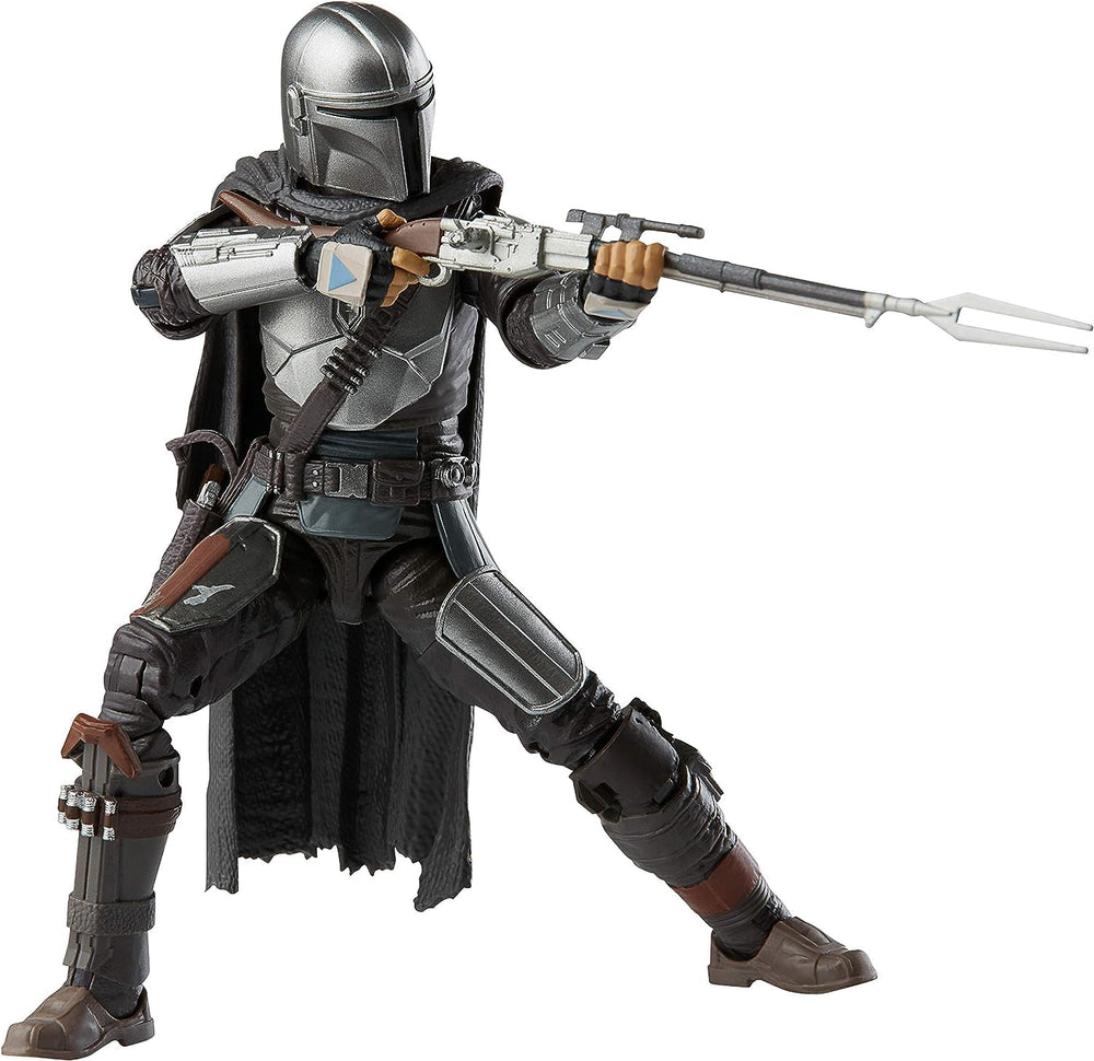 STAR WARS The Mandalorian Black Series 6-inch figure in secure packaging for collectors.