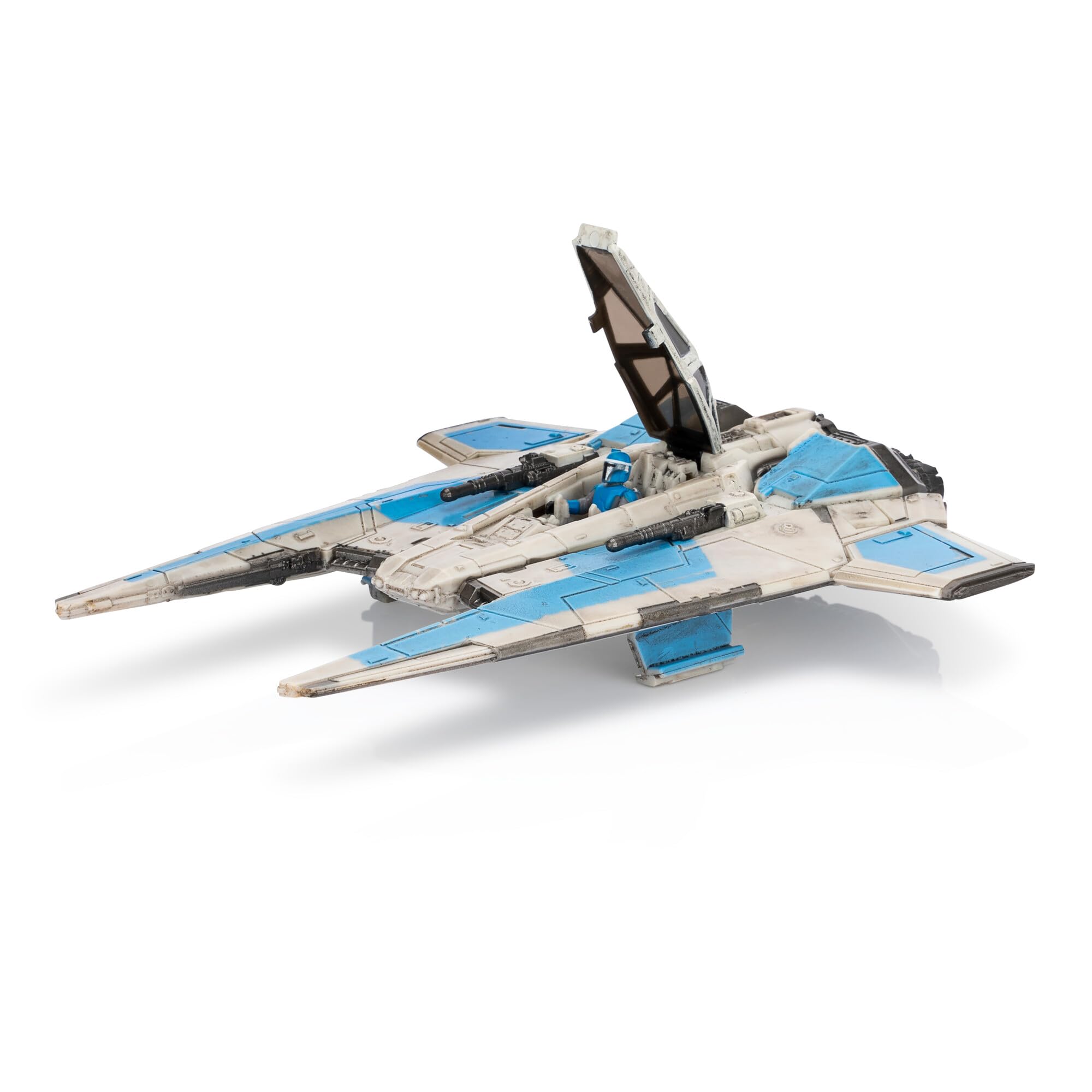 STAR WARS Mandalorian Fleet Commander micro figure included for role-play.