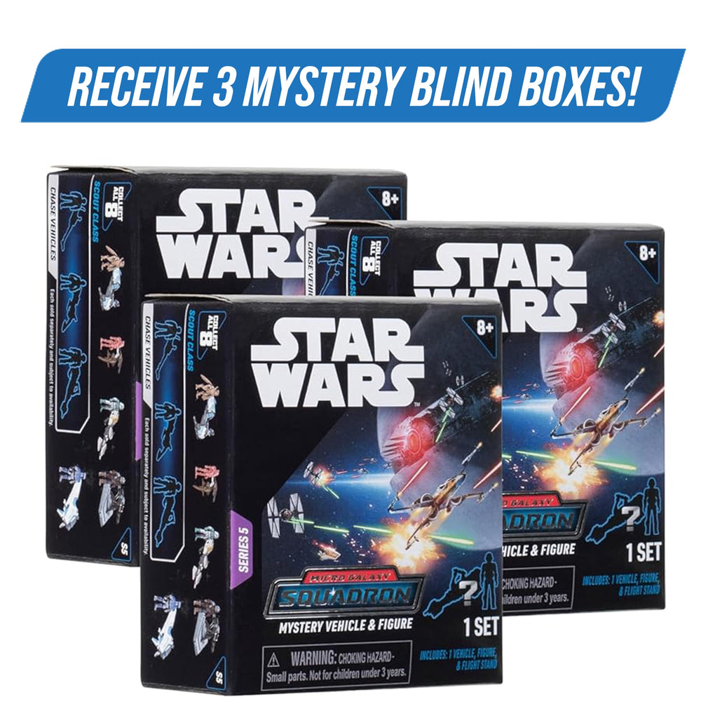 Star Wars Micro Galaxy Series 5 3-pack box back, shows contents for collectors.