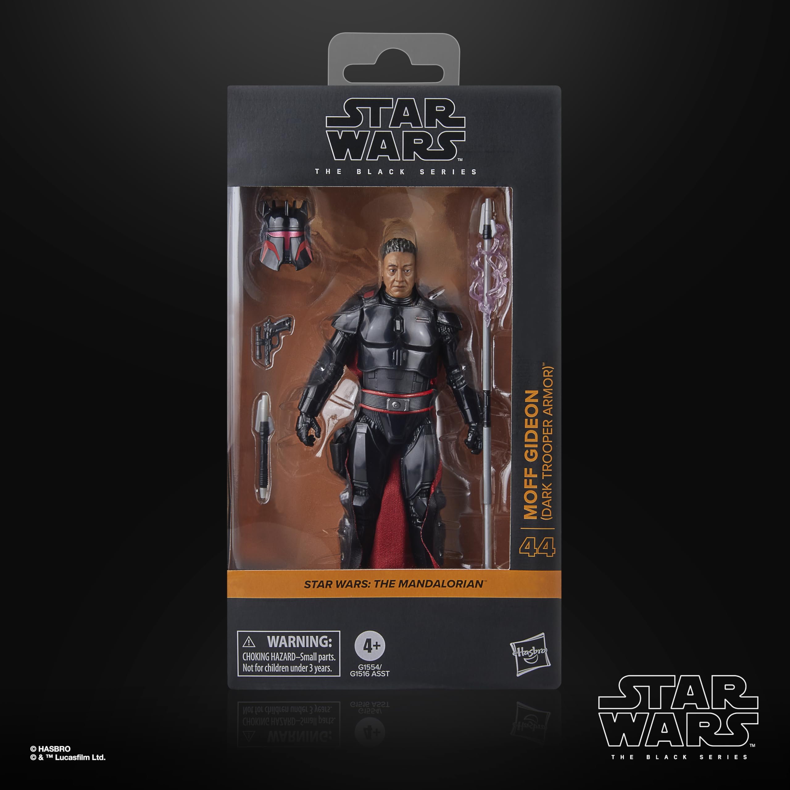 STAR WARS Moff Gideon helmet accessory adds authentic display detail.