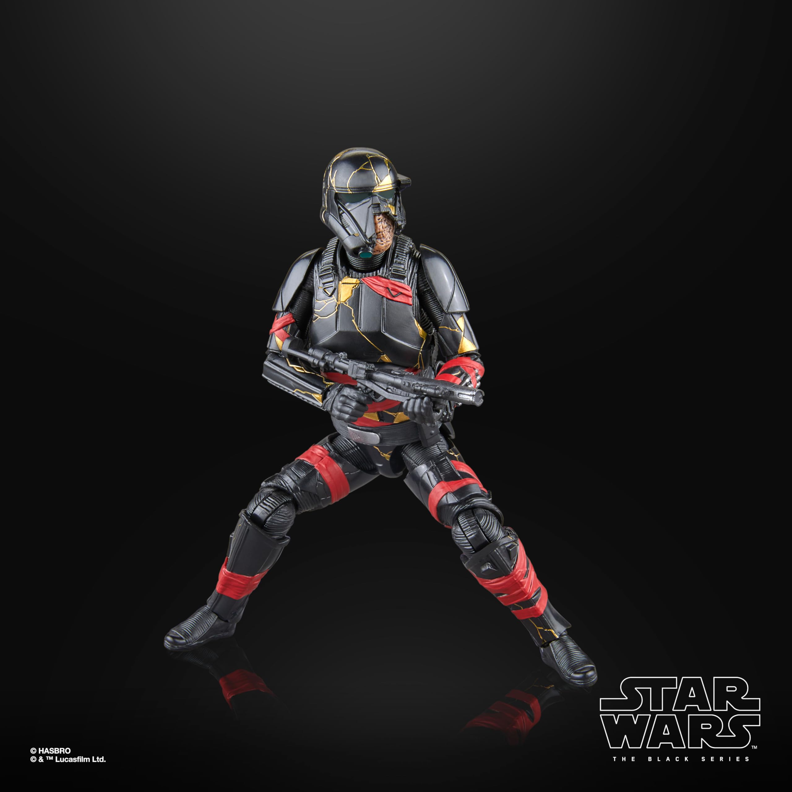 STAR WARS Night Trooper articulation enables varied poses for storytelling displays.