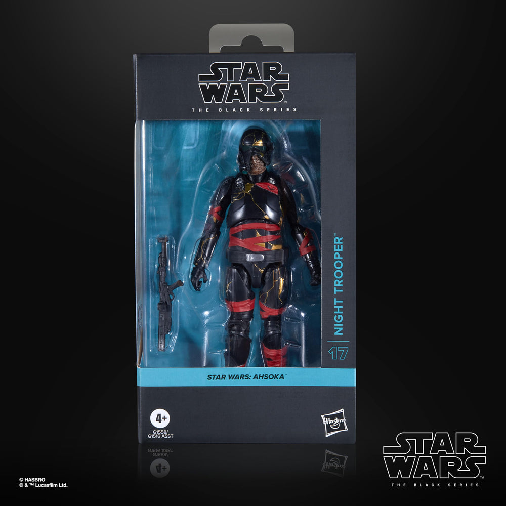STAR WARS Night Trooper figure side view ideal for dynamic posing in a collection.