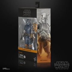 Star Wars Paz Vizsla display-ready figure on a shelf