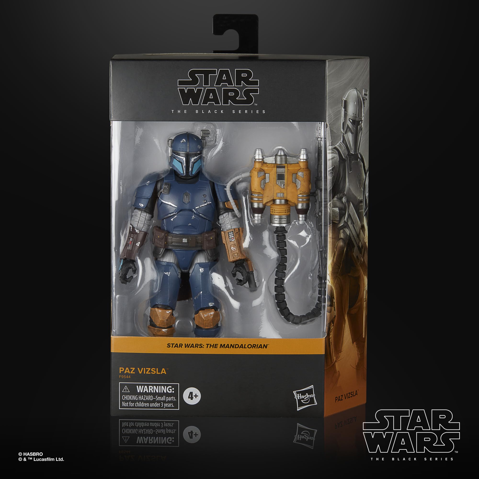 Star Wars Paz Vizsla jetpack accessory for dynamic poses.