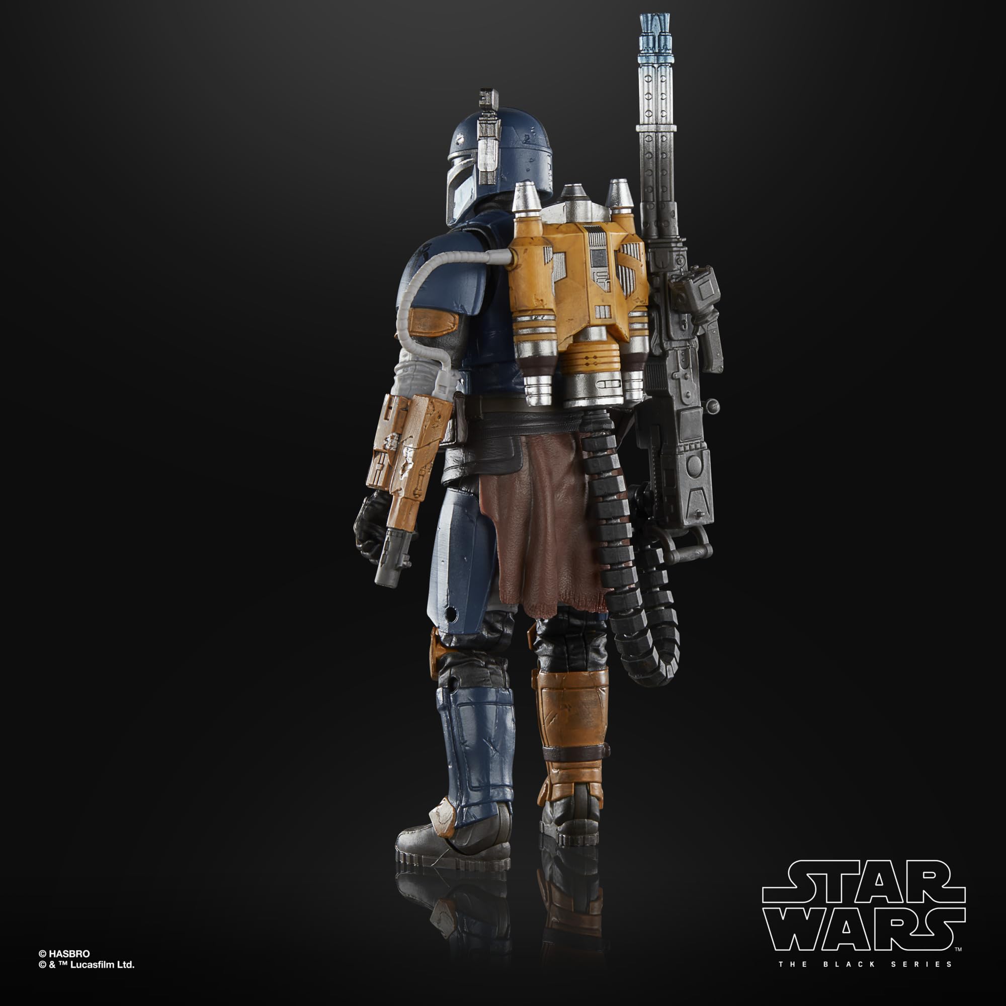 Star Wars Paz Vizsla removable blaster accessory for versatility.