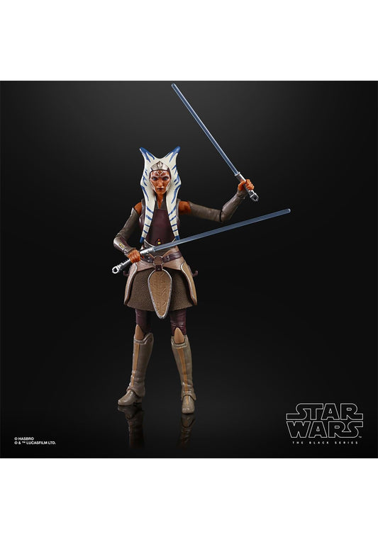 STAR WARS The Black Series Ahsoka figure articulation enables dynamic display options.