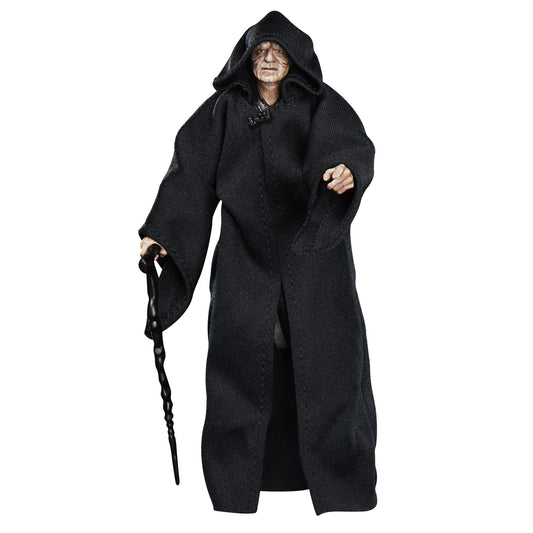 STAR WARS The Black Series Archive Emperor Palpatine figure front view for display