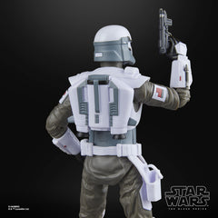 Star Wars Mandalorian-era commando figure at 6-inch scale for display.
