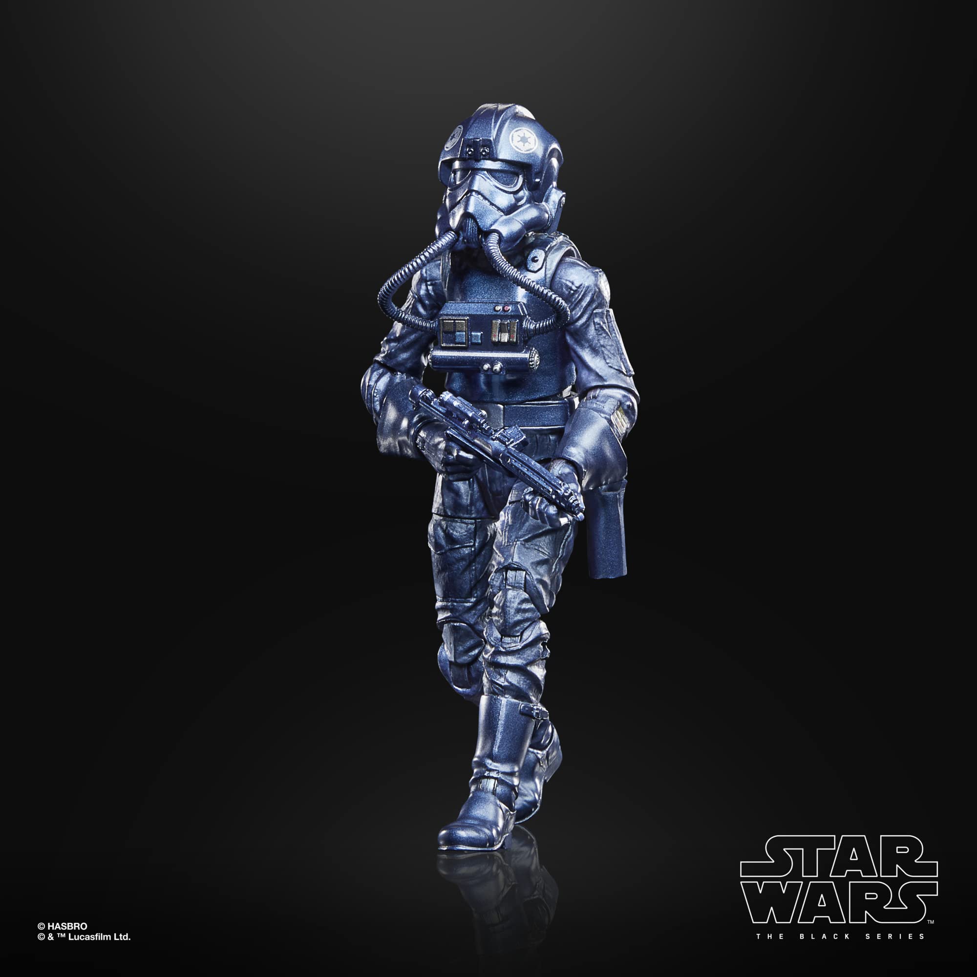 TIE Pilot blaster accessory adds authentic weapon detail.
