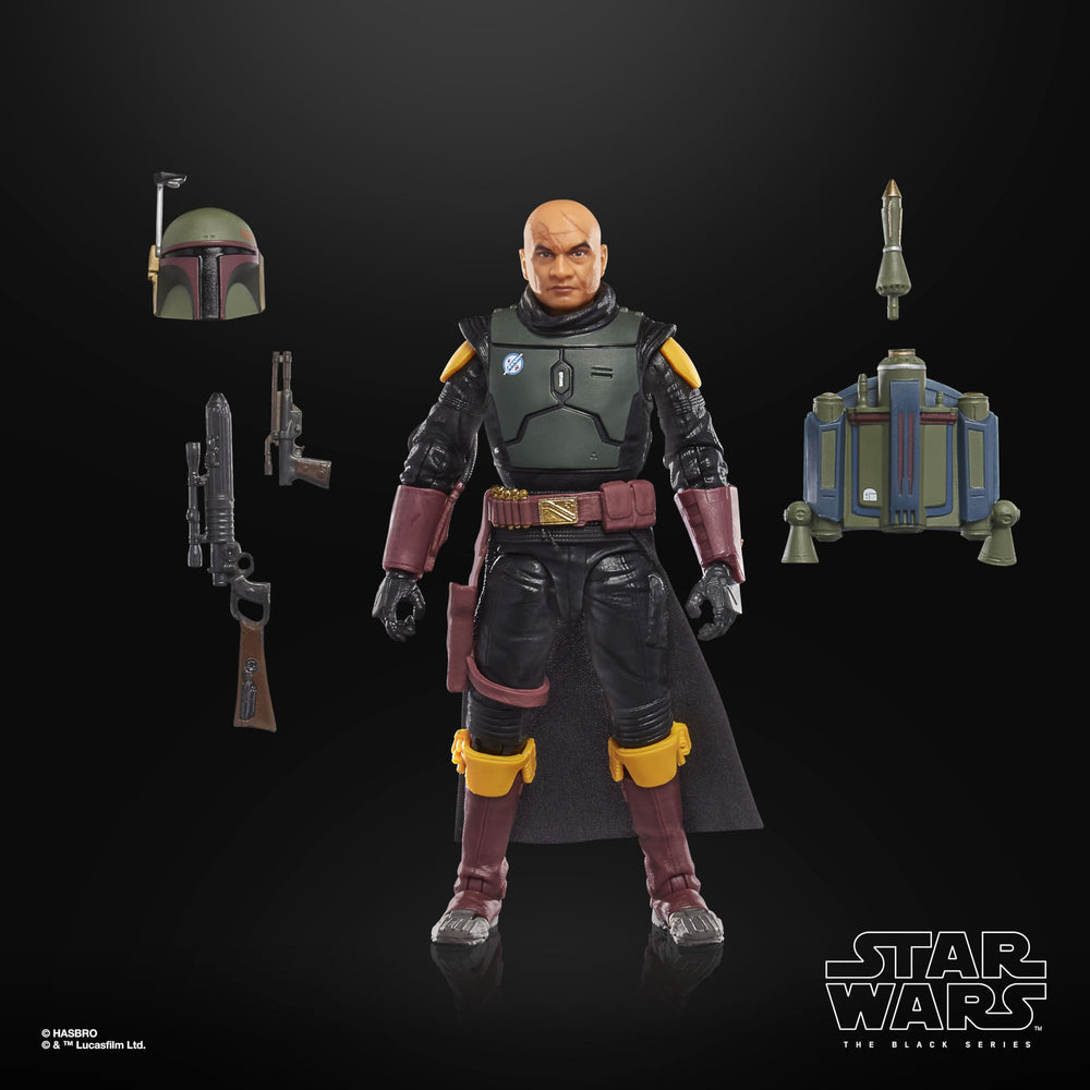 Star Wars The Black Series Boba Fett blaster and rifle accessories.
