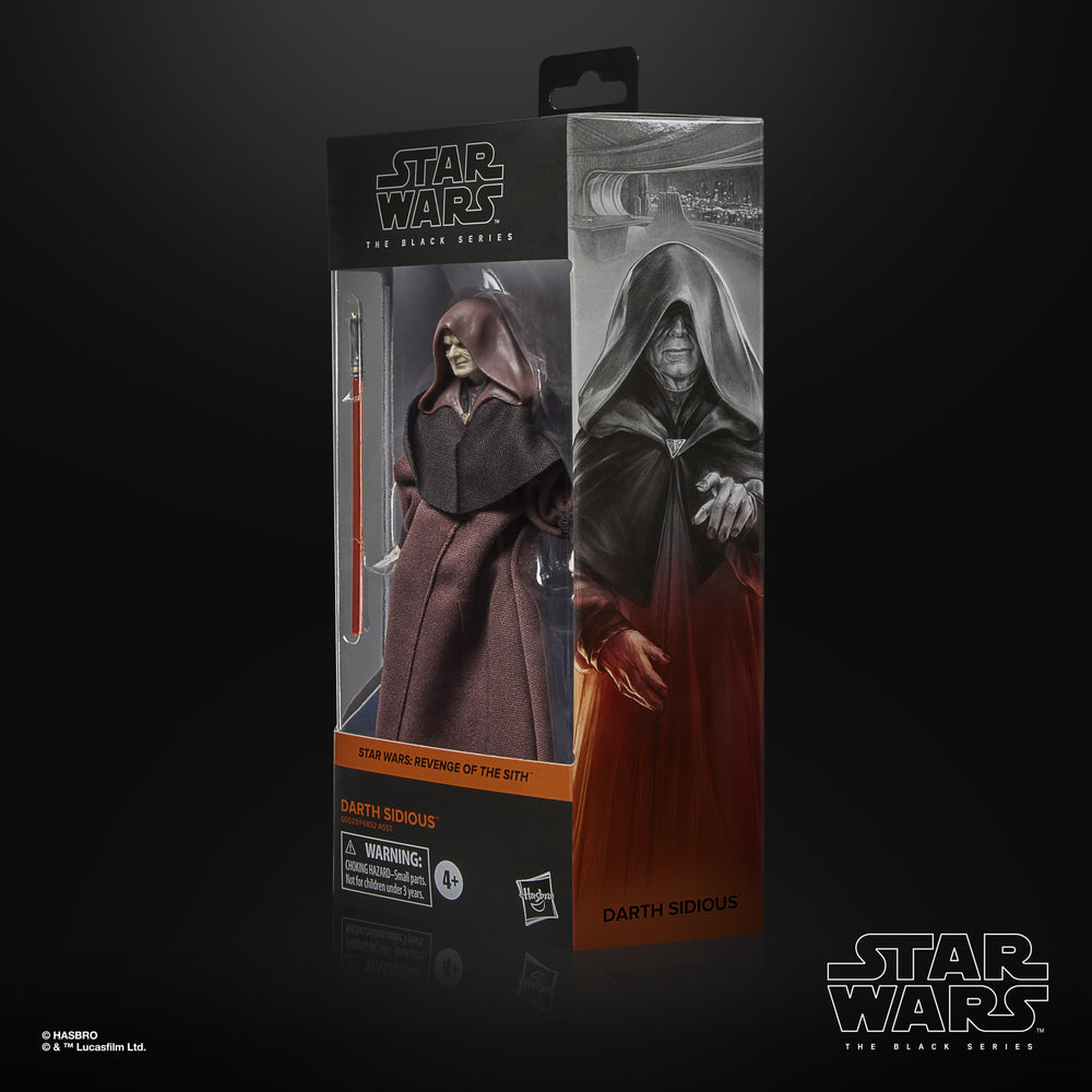 Star Wars The Black Series Darth Sidious premium design supports dynamic poses