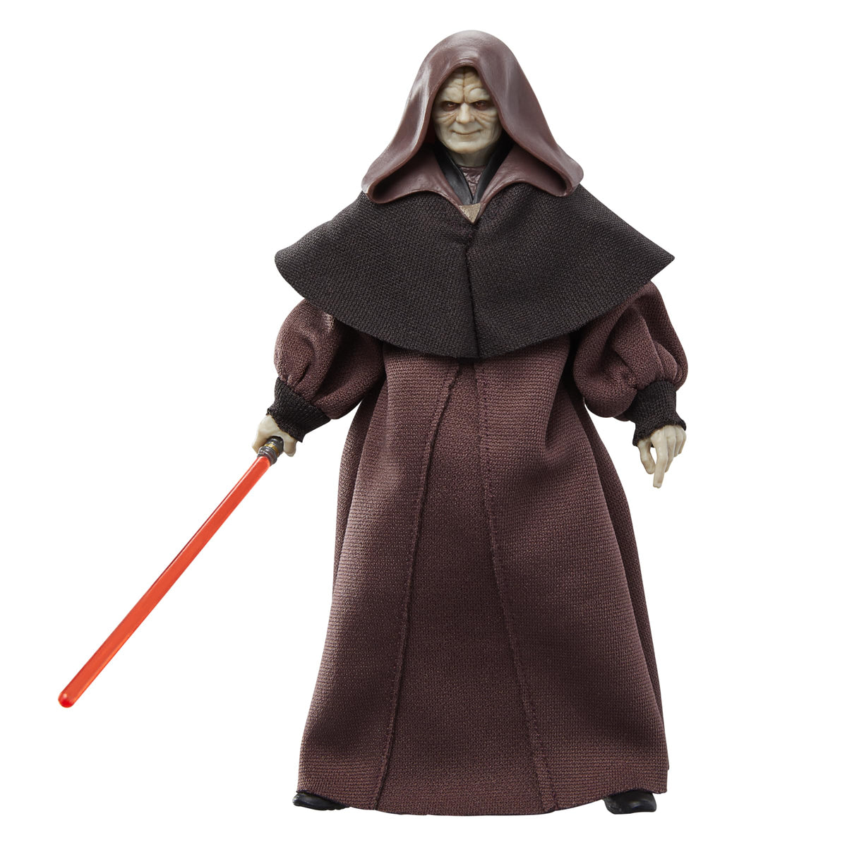 Star Wars The Black Series Darth Sidious action figure in dynamic pose for display
