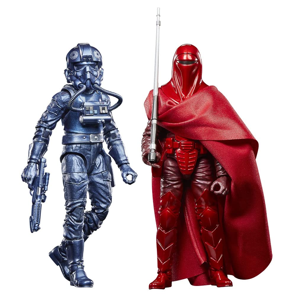 Star Wars The Black Series Emperor Royal Guard carbonized figure with premium metallic finish.