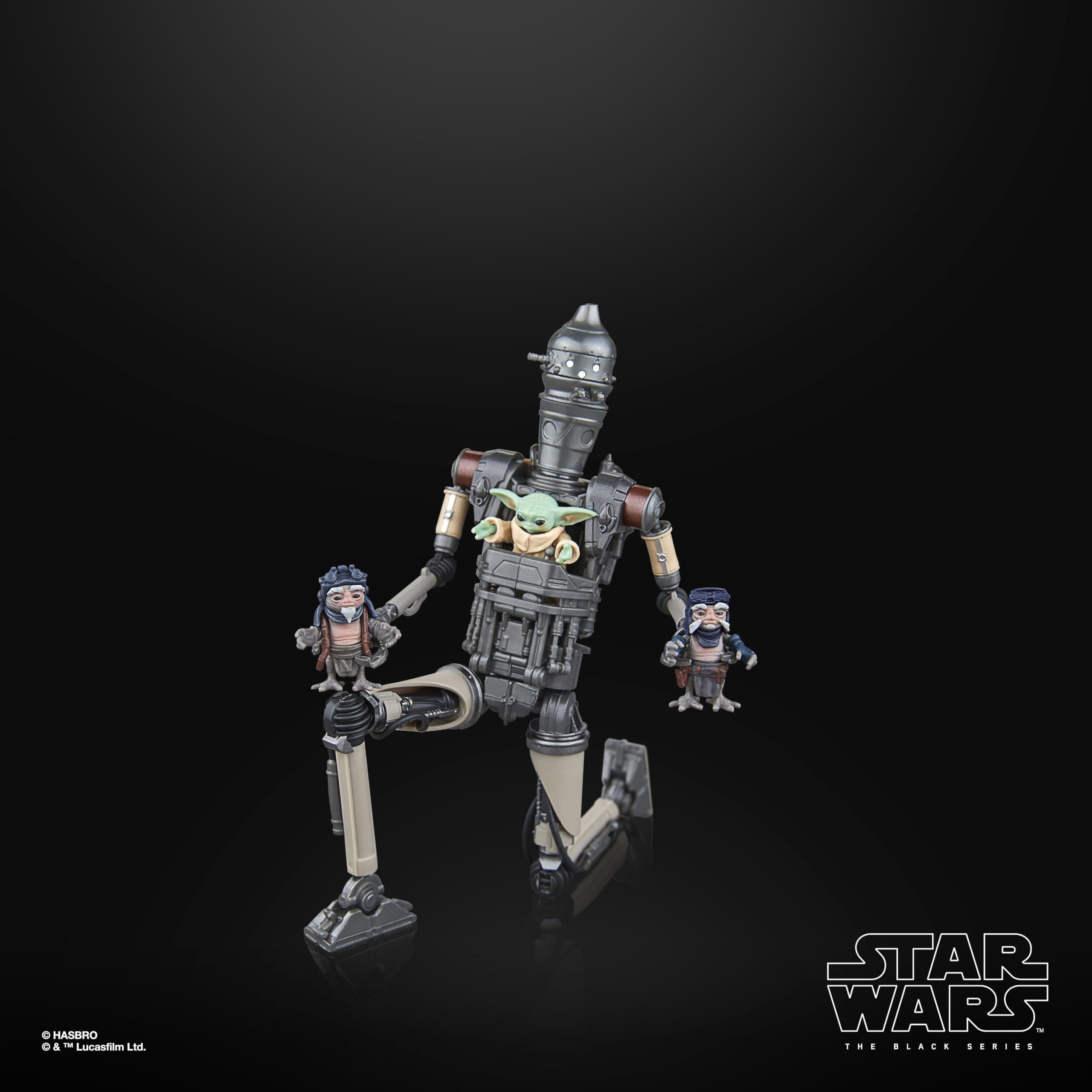 STAR WARS IG-12 frame close-up shows salvaged parts origin