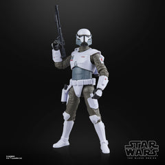 Star Wars The Black Series collectible figure shown with other figures for display.
