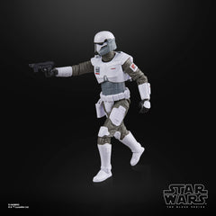 Star Wars The Black Series armor detail with Beskar-like finish close-up.