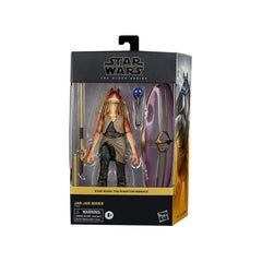 STAR WARS The Black Series Jar Jar Binks accessories expand play and display options.