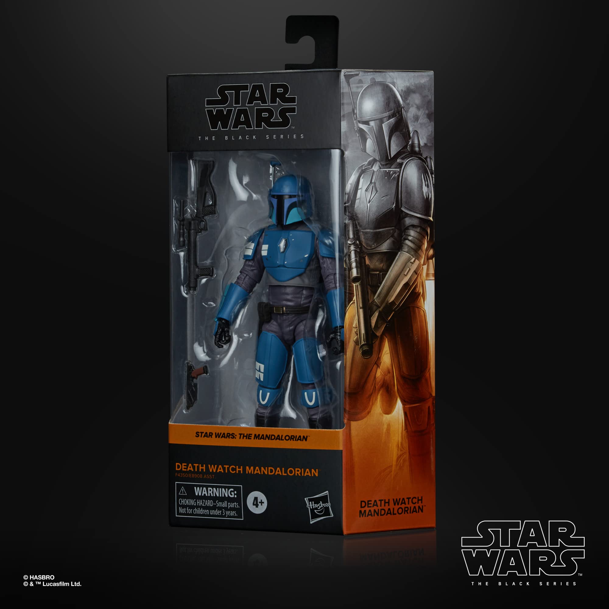 Star Wars The Black Series Mandalorian figure detail enhances display and collection.