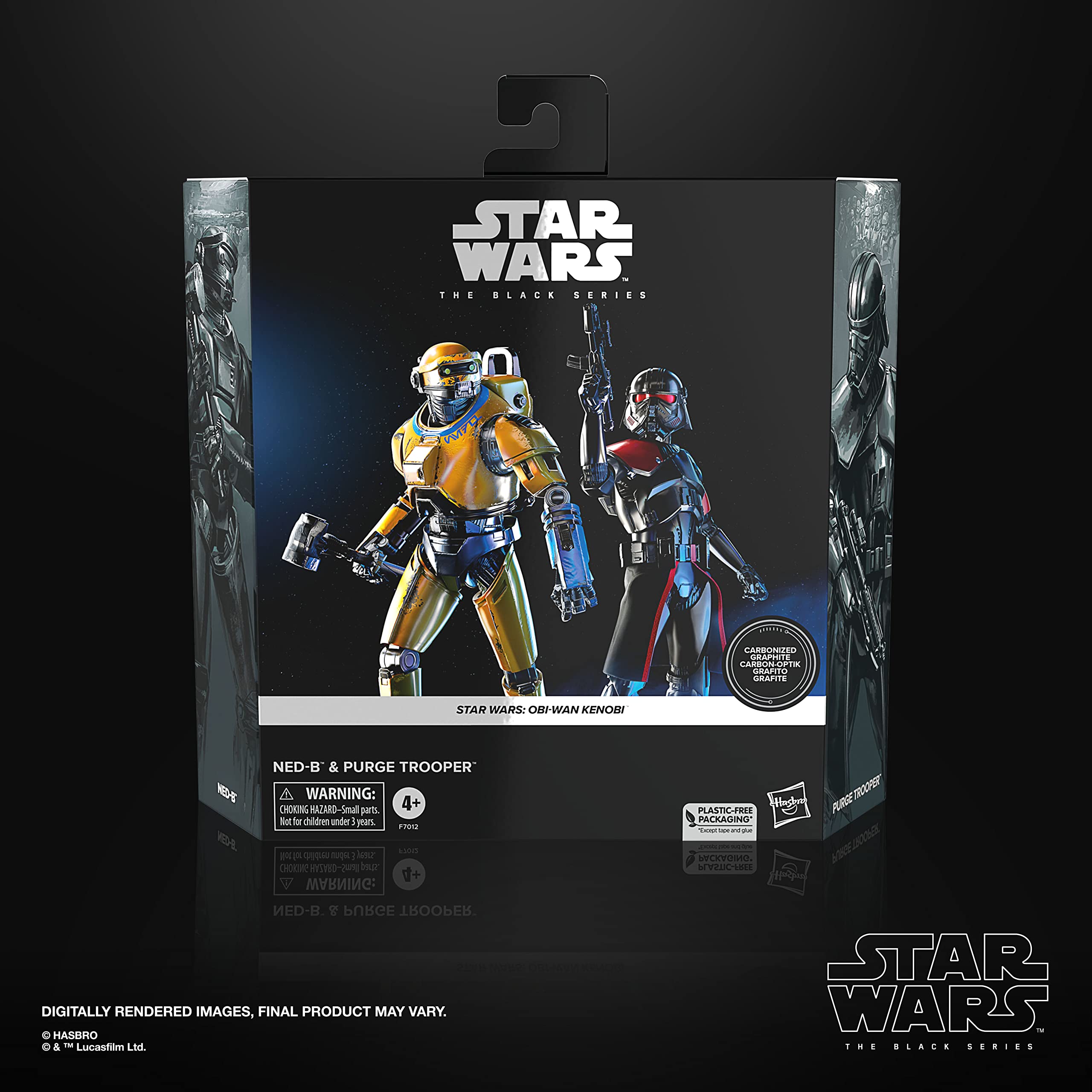 STAR WARS The Black Series Ned-B & Purge Trooper side profile, great for shelf dioramas.