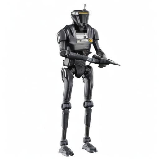 STAR WARS The Black Series New Republic Security Droid Mandalorian-scene-inspired display option.
