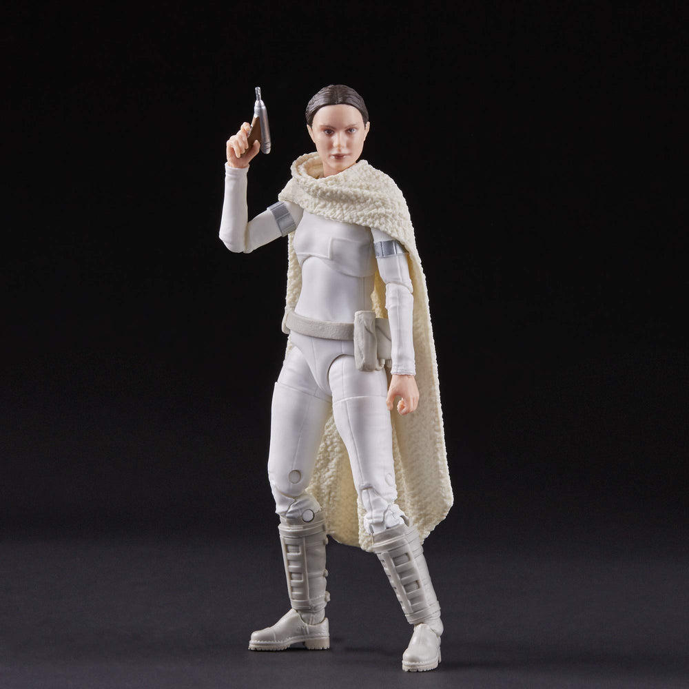 Star Wars Padme Amidala figure in dynamic battle-ready pose for collection
