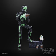 STAR WARS The Black Series Porg toy included with vampire-inspired deco