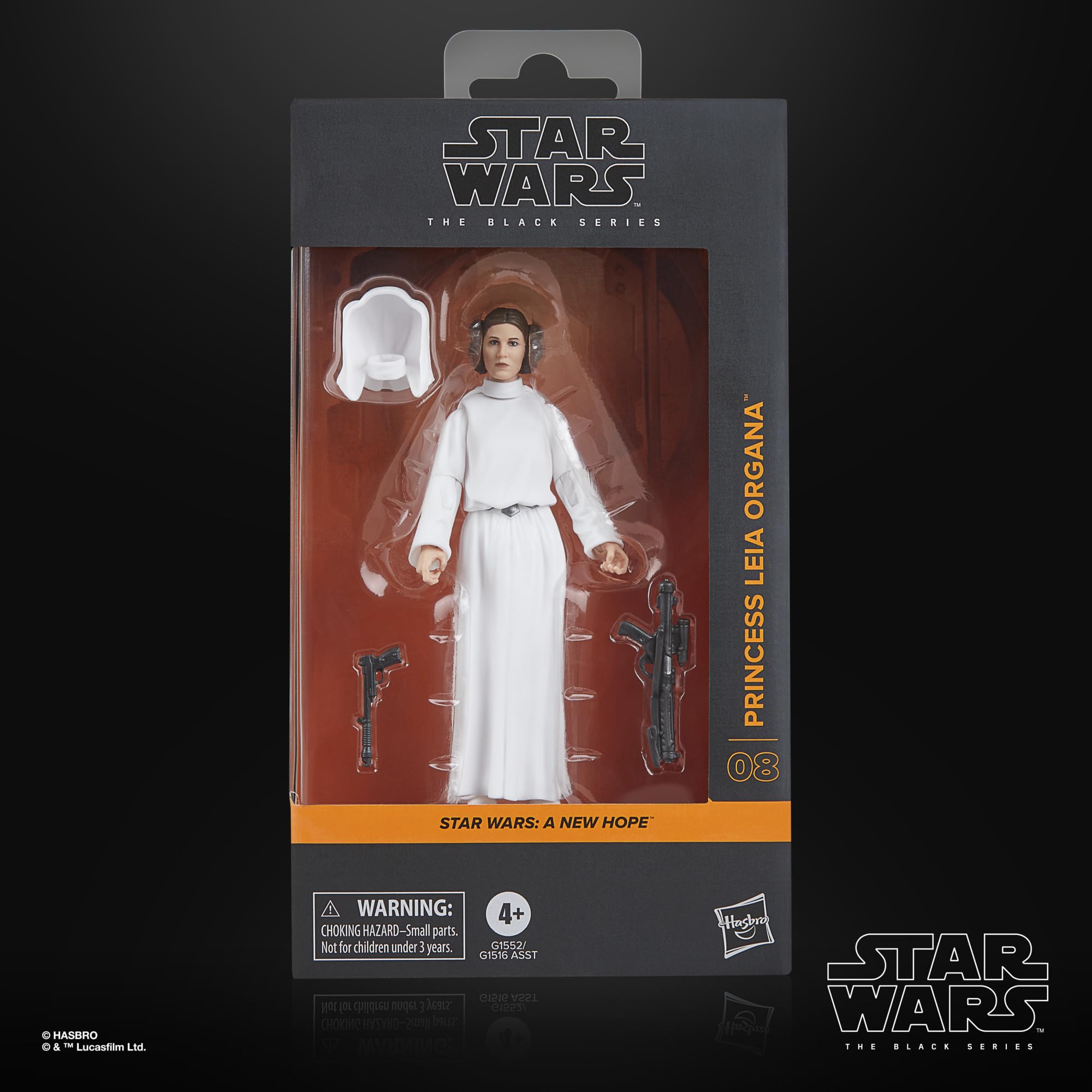 STAR WARS The Black Series Leia Organa poseable figure close up for dynamic display