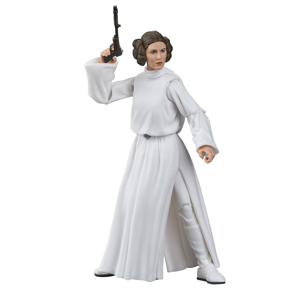 STAR WARS The Black Series Princess Leia Organa figure front view for display collection