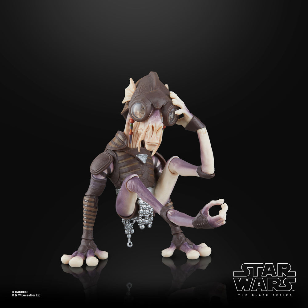 Six inch Sebulba figure articulation enables dynamic display poses.