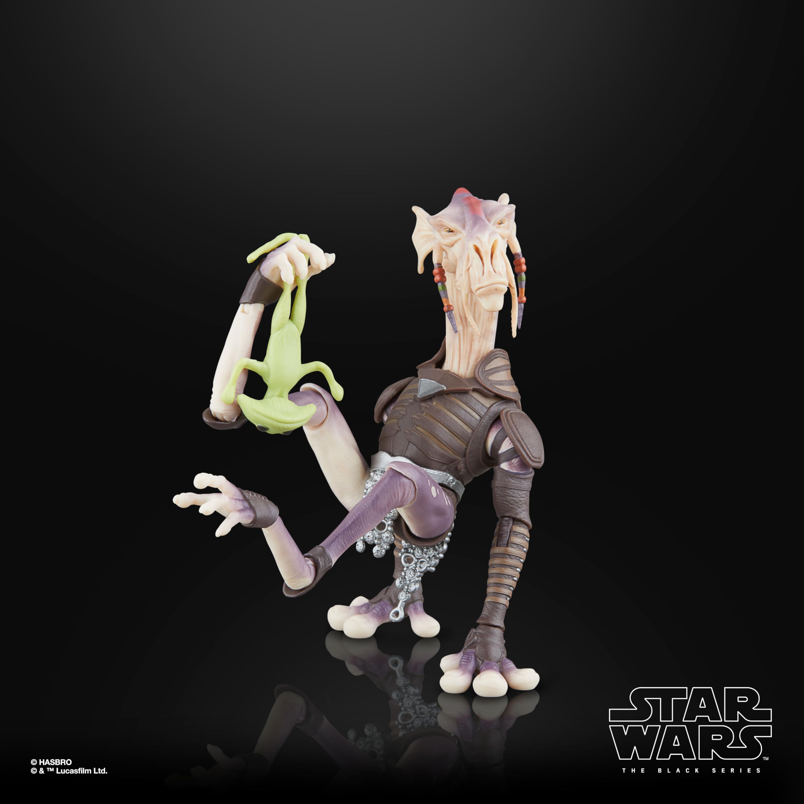 Sebulba detailing and film inspired deco on the Black Series figure.