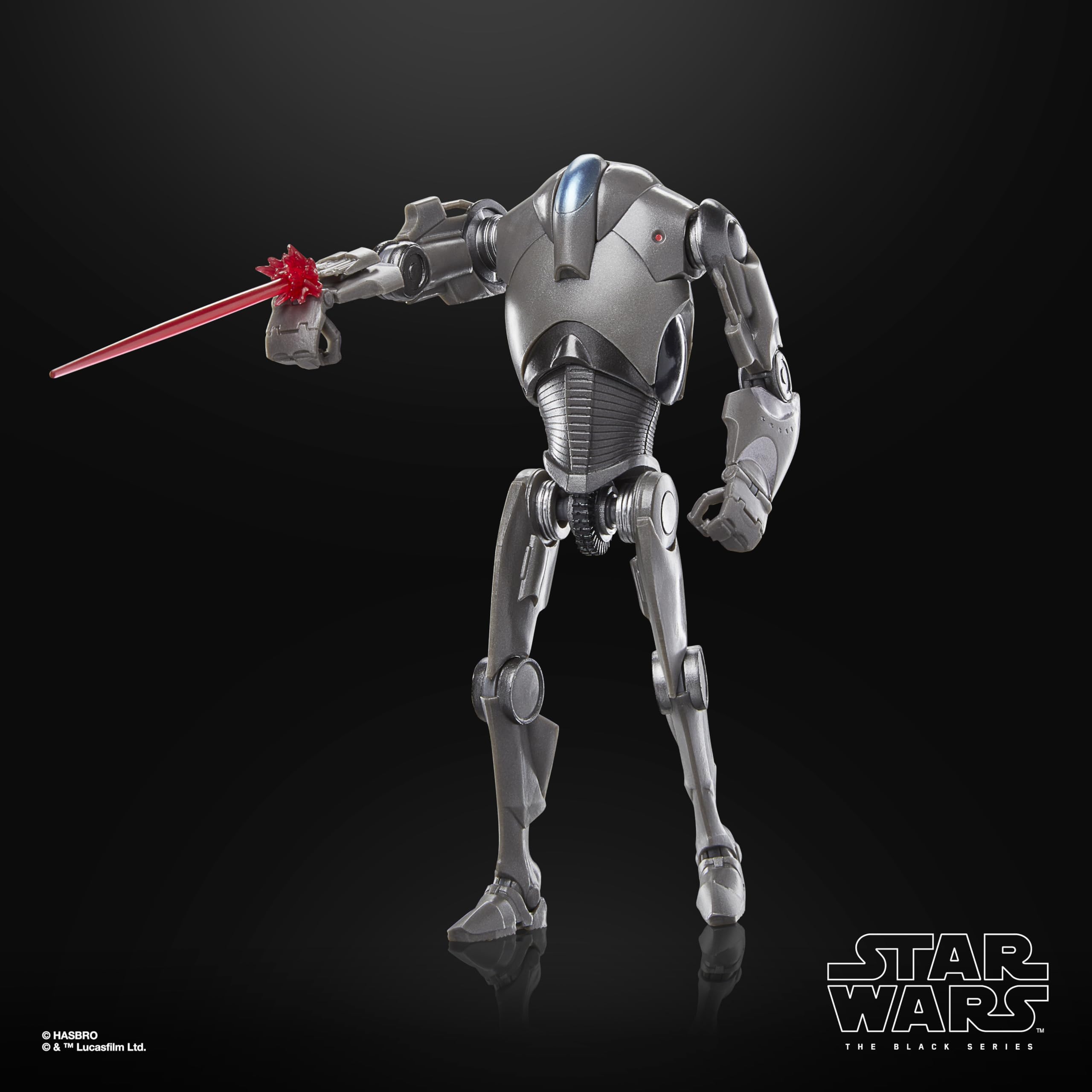 STAR WARS The Black Series Super Battle Droid close-up shows durable build for long-term display