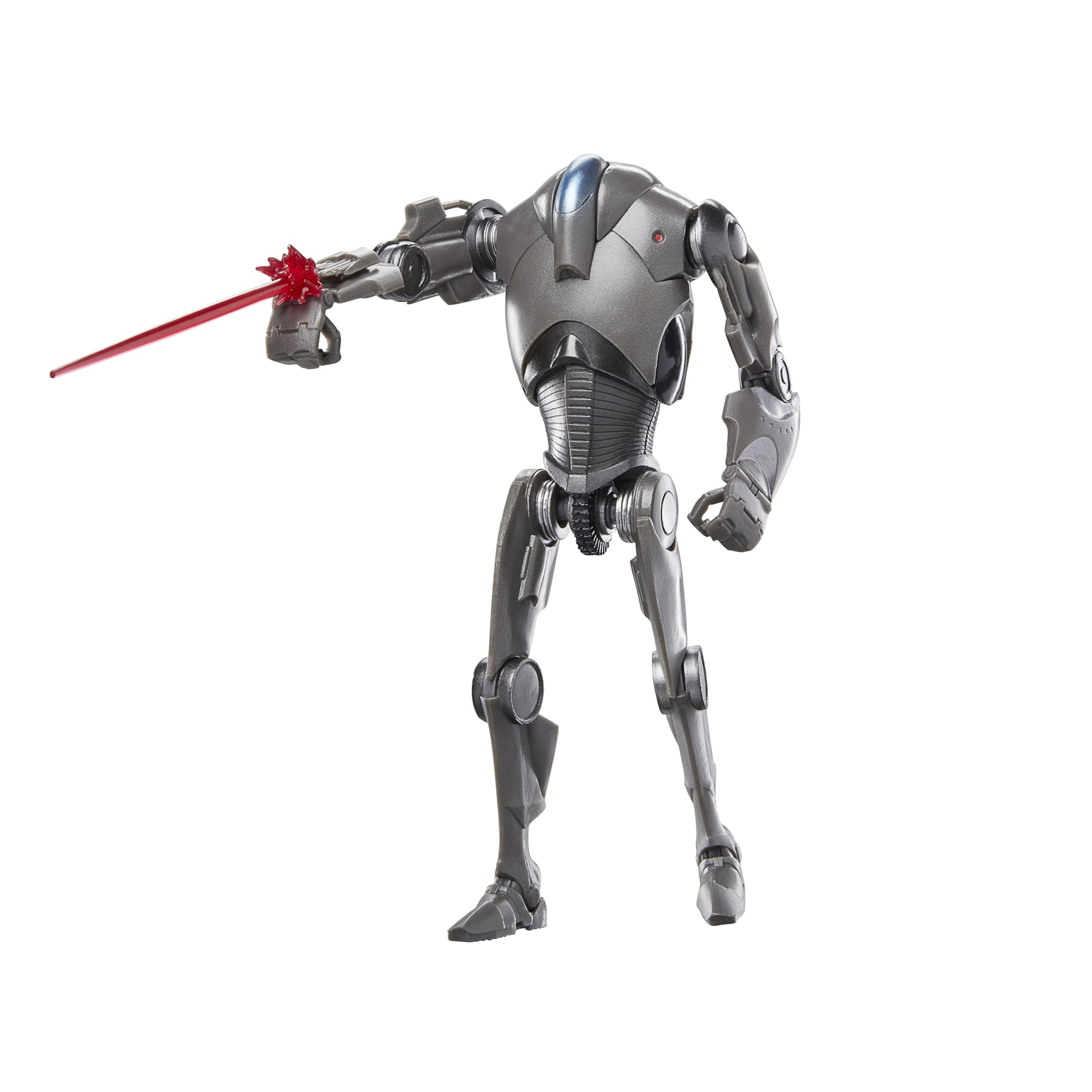 STAR WARS The Black Series Super Battle Droid front view highlighting premium articulation for display