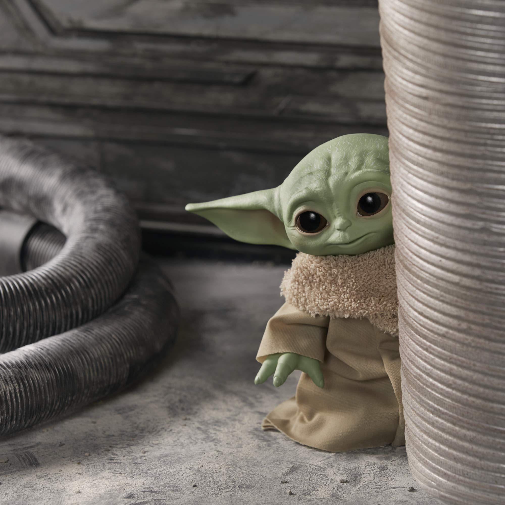 Star Wars The Child plush soft fabric texture emphasizes cuddle-worthy feel