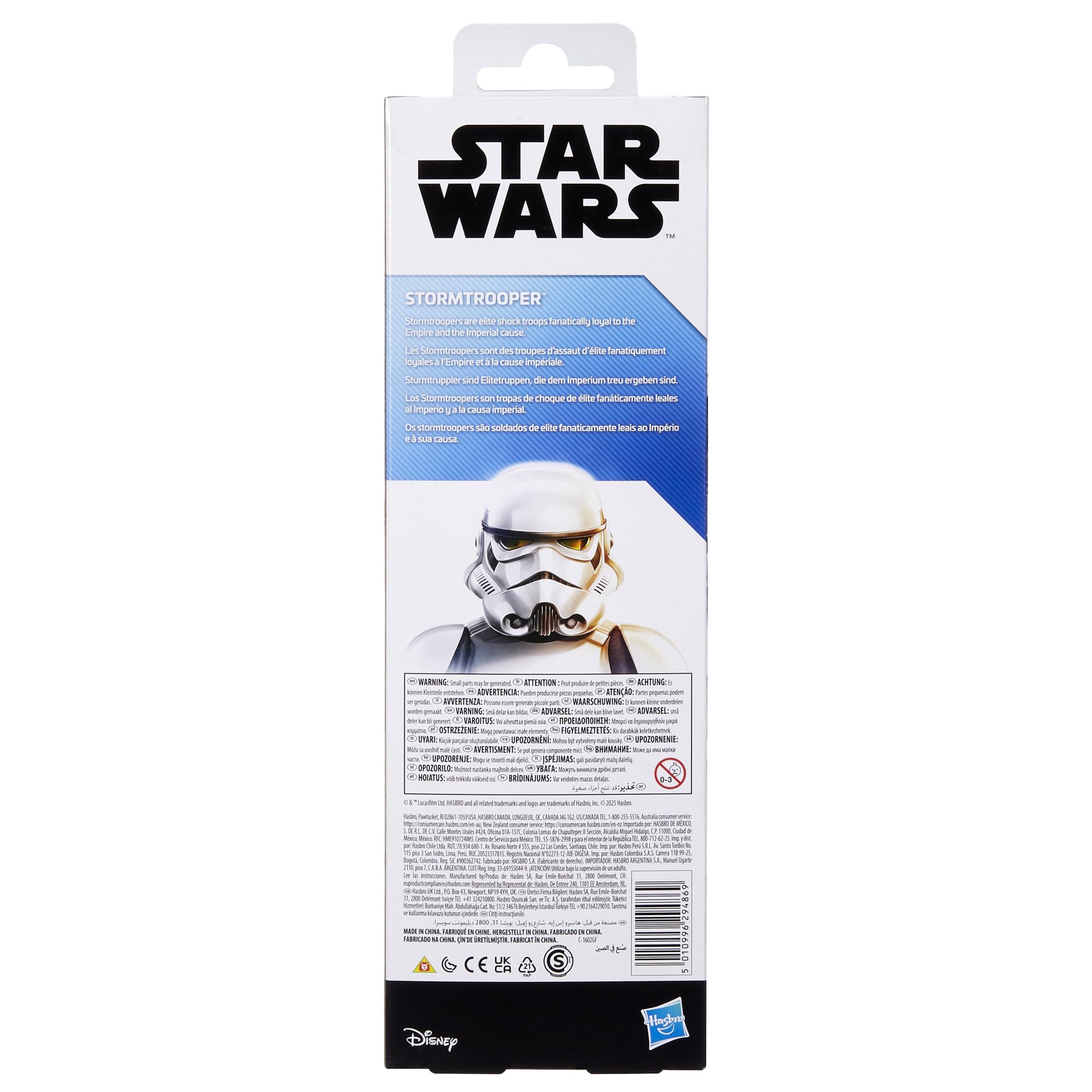 Gift-ready packaging for STAR WARS toys, ideal for kids ages 4 and up.
