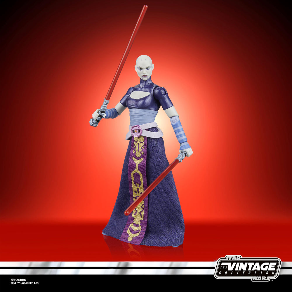 STAR WARS Vintage Collection Asajj Ventress collectors item for shelves and dioramas.