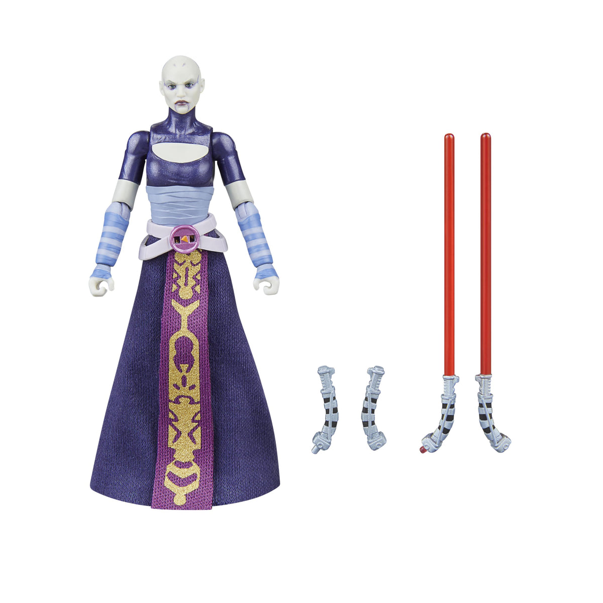 STAR WARS Vintage Collection Asajj Ventress figure front shot for premium display.