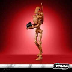 Star Wars Vintage Collection Battle Droid pose ideal for shelf setups.