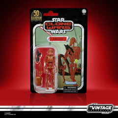 Star Wars The Vintage Collection Battle Droid packaging suitable for collectors.
