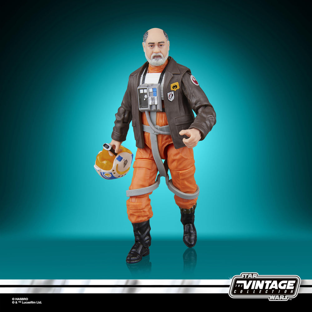 STAR WARS Vintage Collection Carson Teva includes two accessories for display.