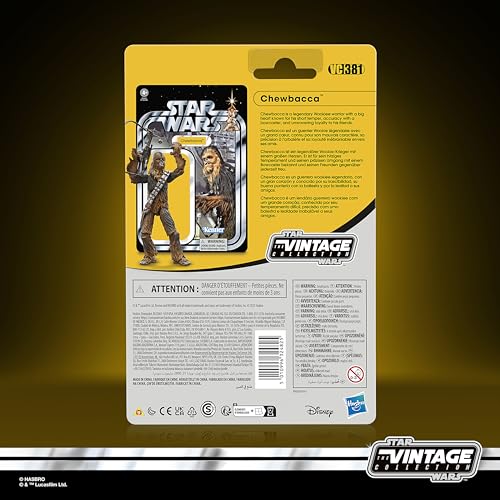 STAR WARS Chewbacca, iconic Wookiee, adds nostalgic charm to shelves.