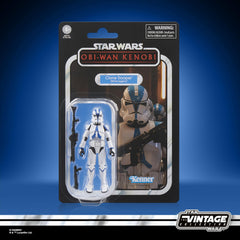 STAR WARS The Vintage Collection Clone Trooper 501st articulation close-up for pose options.