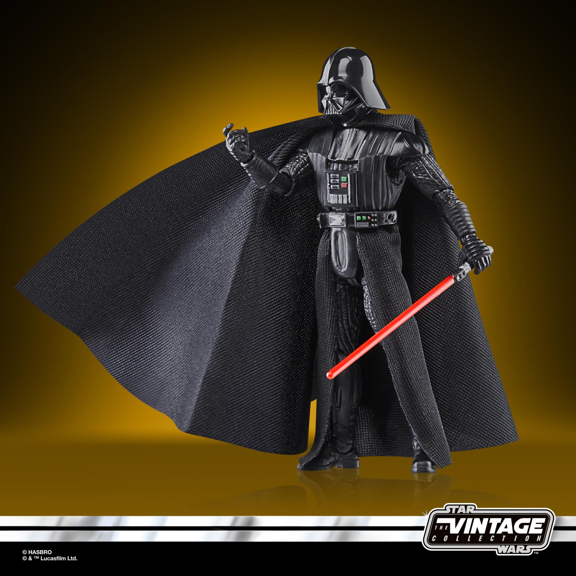 STAR WARS Darth Vader figure stands with other Vintage Collection figures
