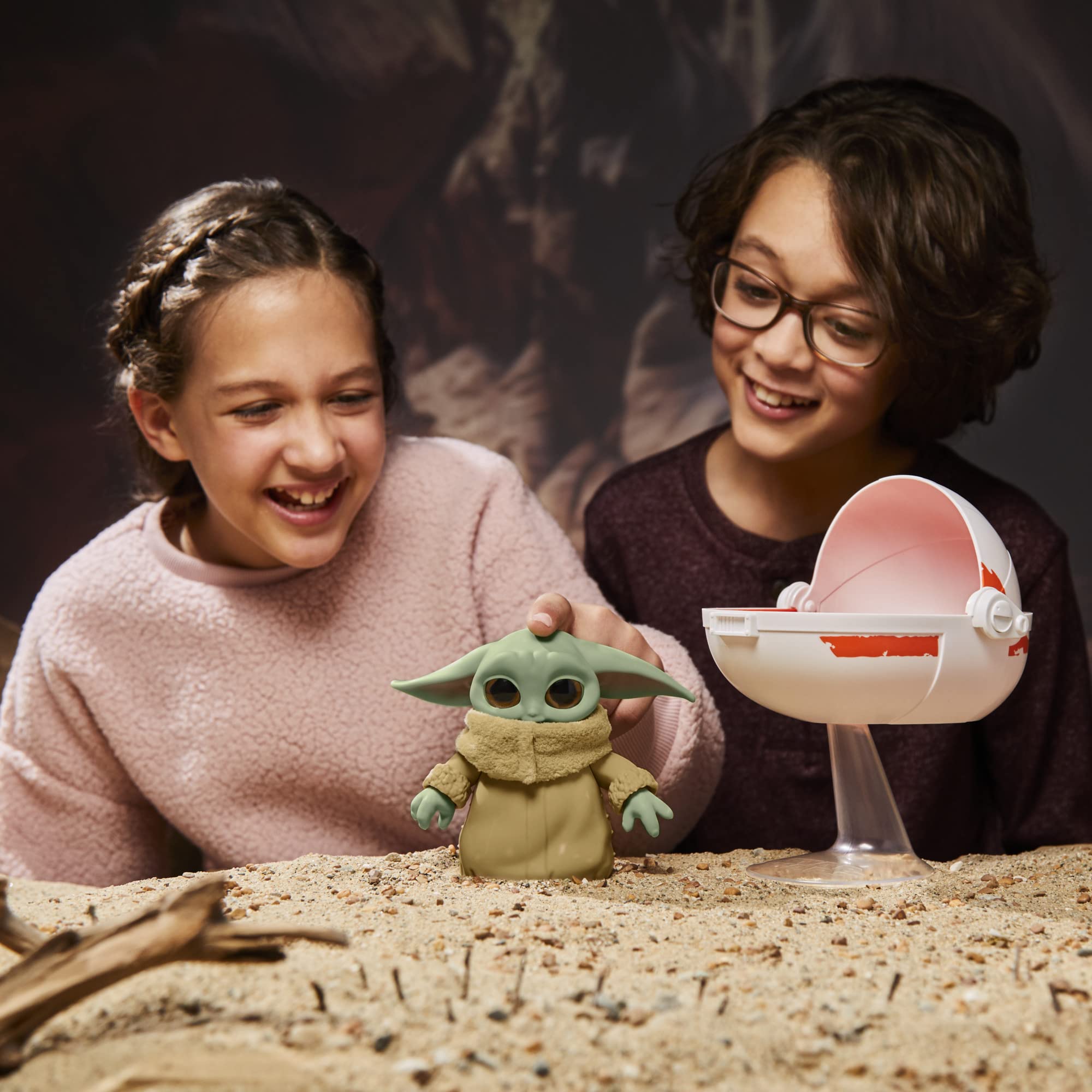 STAR WARS Grogu stand helps display and stabilize the figure after play.