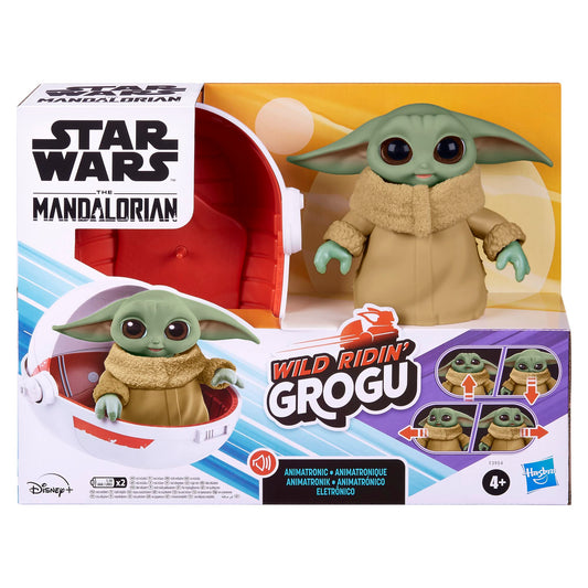 STAR WARS Grogu head-tap action delivers engaging sounds for interactive play.