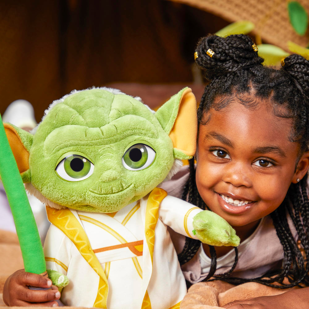 Star Wars Yoda plush gift-ready packaging ready to surprise a fan.