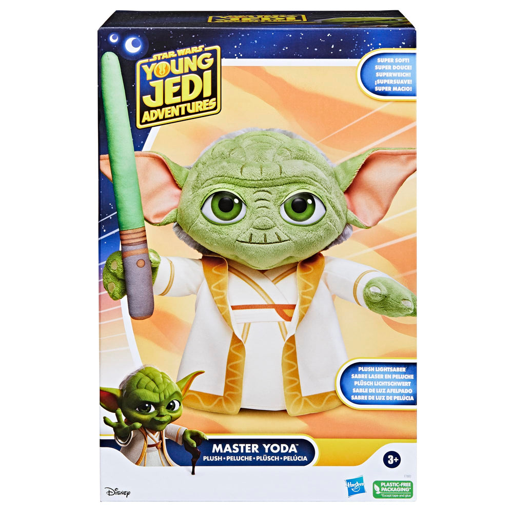 Star Wars Yoda plush robe detail highlighting soft, iconic Jedi robe.